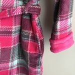 Ulta beauty plaid checks sleepwear robe‎ Black Photo 2