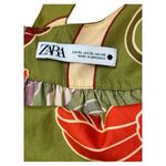 ZARA  Green and Red Midi Dress Photo 7