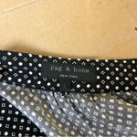 Rag and Bone Black/White Silk Shirt Dress Photo 6