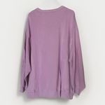 Aerie  Oversized Cozy Sweatshirt Womens Large Purple Ribbed Warm Lounge Pullover Photo 1