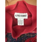Alfred Dunner Vintage Red Pullover Christmas Sweatshirt Plaid Bow Floral Large Photo 6