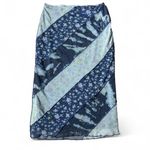 Urban Outfitters  Patchwork Floral Mesh Maxi Skirt Blue Stretch S Photo 1