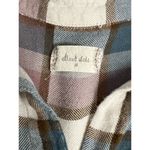 Altar'd State  Button Front Plaid Rayon Roll Tab Sleeve Light Weight Medium Shirt Photo 3