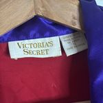 Victoria's Secret VTG 90s  Satin NIGHT SHIRT Nightgown Gold Label red pjs sz P/S Photo 3