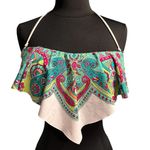Apt. 9 NEW  Floral Flounce Bandeau Bikini Swim Top size Large Photo 2