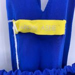 Aaron Ashe blue silk Naples tie back dress Photo 5