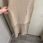 LaLavon Rosette Crochet Midi Dress Large Tan Photo 8