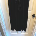 Fashion Bug Vintage Black Velvet Midi Dress with Back Tie Detail Size 20 Whimsigoth Romantic Photo 10