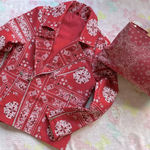Reaction Kenneth Cole Paisley red bandanna style print jacket and bag (Kenneth Cole Reaction) set NEW Photo 1