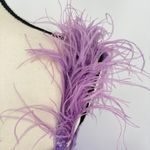 Sherri Hill Lavender Tiered Ruffled Prom Dresses with Slit Feather Beaded Sheer Bodice Sz 6 Photo 10