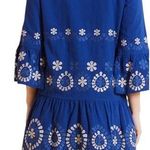 tyler boe Holly Embroidered Skimmer Mini Dress Military Blue Size M Photo 1