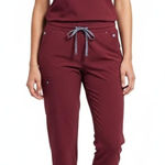 FIGS  Burgundy Jogger Scrub Pants Size XL Photo 0