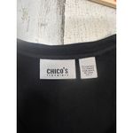 Chico's Chico’s Travelers Black Button-Up Dress Size 2 (M/L) | Long Sleeve | Stretch Photo 2