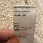 Free People Size Large Beige Ivory Oversized Boucle Sweater V Neck Long Sleeve Photo 5