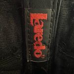 Laredo  Black heeled pull on leather western heeled boots size 7 1/2 Photo 4