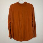 A New Day Women’s Terracotta Rust Button-Down Shirt Size XL Photo 6