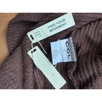 NWT OGL Chestnut Brown Ribbed Surplice Batwing Long Sleeve Knit Dress Size Large Photo 8