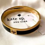 Kate Spade  Black & Gold Bangle Bracelet NWT Photo 0