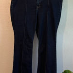 Old Navy  Dark Wash Vertical Stitch Higher High Rise Flared Jeans Size 18 Photo 0