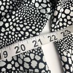 Talbots Black & White Knot Tie Top Size Large Business Class Meets Brunch Boss Photo 5