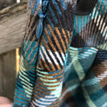 Talbots  TEAL WOOL PLAID PREPPY SKIRT Photo 2