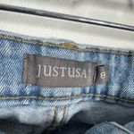 Just USA Jeans Women 8 Blue Light Wash Distressed Relaxed Fit Casual Cotton Photo 5