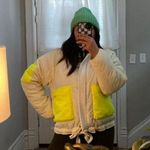 Free People Outta Left Field Jacket in Neon Green Size Small Photo 3
