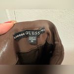 Guess Y2K Rosalba Faux-Leather Skirt Size Medium chocolate brown Photo 4