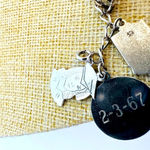 Vintage Sterling Charm Bracelet 9 Charms Life Story 7” 17.83g‎ Silver Photo 1