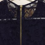 Little Navy Blue Lace Dress Photo 5
