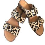 Franco Sarto Sarto Palomino Slip On Slide Sandal Sz. 6.5M Double Strap Leopard Photo 0