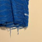 IRO Distressed blue zebra print/mesh coverup Photo 3