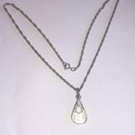 Silver Tone Faith Star Boho Pendant Necklace Photo 5