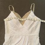 Women’s White Wedding Dress Leg Slit Silver Beading Corset Back Size 2 NEW White Photo 10