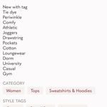 Scuba Hoodie Tie Dye Periwinkle Blue Sweatshirt Cotton Knit Pullover Womens M Size M Photo 4