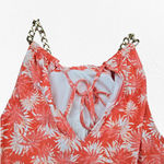 Michael Michael Kors Coral Orange Pink Tropical Tankini Halter Swim Top Size XS Photo 9