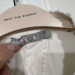 Vince Camuto Vince White Denim Jumpsuit Size Small $445 Photo 4