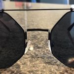 Zero Uv Vintage Black Octagonal Aviator Glasses Photo 0