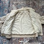 Young Fabulous and Broke YFB Cream Quilted Puffer Jacket Cropped Coat Size Small Photo 8