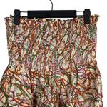 ZARA  High Waist Smocked Loose Fit Shorts Adjustable Drawstring Waist S Colorful Photo 7