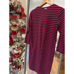 Michael Kors  Striped Lace-Up Shift Dress Navy Red XS‎ NWT | Casual Work Nautica Photo 5