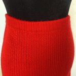 Genesis vintage cherry red midi sweater skirt. Size M Photo 2