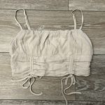 Garage Sz S Light Beige Gauze / Crepe Style Crop Cami Top Smocked Back Too Cute Photo 0
