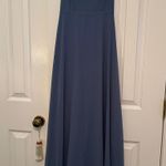 Lulus Slate Blue Maxi Formal Dress Photo 4