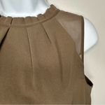 All Saints Jay Sleeveless Pleated Dress in Camo Green Size M Photo 6