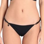 Stella McCartney Womens  Swimwear Iconic Chain Tie Side Bikini Bottoms Black XS Photo 0