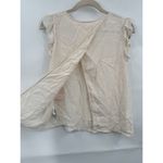 Ba&sh Top Women XS Cream Ivory Ruffle Sleeveless Fina Minimalist Flowy Back Photo 12