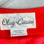 Oleg Cassini Vintage  button up blazer jacket sweater skirt suit set 14 formal Photo 3