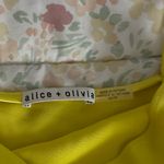 Alice + Olivia  Yellow Satin Cami Top Photo 2