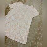 Athleta tan white cheetah print T-shirt women’s size small Photo 2
